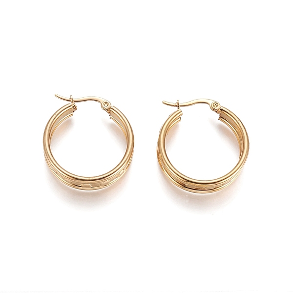 PandaHall 304 Stainless Steel Geometric Hoop Earrings for Women Girls, Hypoallergenic Earrings, Ring with Heart, Golden, 25~25.5x8mm, Pin...
PandaHall 304 Stainless Steel Geometric Hoop Earrings for Women Girls, Hypoallergenic Earrings, Ring with Heart, Golden, 25~25.5x8mm, Pin...