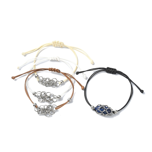 PandaHall 304 Stainless Steel Macrame Pouch Bracelet Making for Stone Holder, Adjustable Eco-Friendly Korean Waxed Polyester Cord Bracelet..., Multicolor
PandaHall 304 Stainless Steel Macrame Pouch Bracelet Making for Stone Holder, Adjustable Eco-Friendly Korean Waxed Polyester Cord Bracelet..., Multicolor
