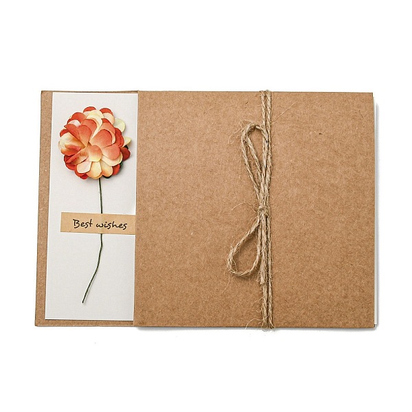 PandaHall Dried Carnation Paper Thank You Greeting Cards, with Kraft Paper Envelopes, Rectangle, Orange Red, 170x120x1mm Paper Rectangle
PandaHall Dried Carnation Paper Thank You Greeting Cards, with Kraft Paper Envelopes, Rectangle, Orange Red, 170x120x1mm Paper Rectangle