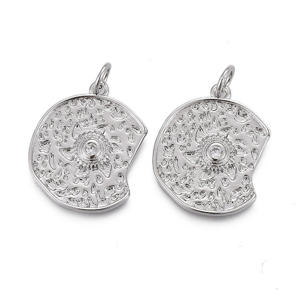 PandaHall Hammered Brass Micro Pave Clear Cubic Zirconia Pendants, with Jump Rings, Long-Lasting Plated, Real Platinum Plated, 20x16x2.5mm...
PandaHall Hammered Brass Micro Pave Clear Cubic Zirconia Pendants, with Jump Rings, Long-Lasting Plated, Real Platinum Plated, 20x16x2.5mm...