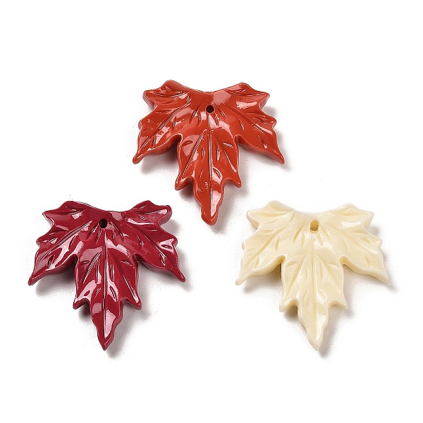 PandaHall Autumn Synthetic Coral Dyed Pendants, Maple Leaf Charms, Mixed Color, 37.5x38x7mm, Hole: 2mm Synthetic Coral Leaf Multicolor
PandaHall Autumn Synthetic Coral Dyed Pendants, Maple Leaf Charms, Mixed Color, 37.5x38x7mm, Hole: 2mm Synthetic Coral Leaf Multicolor