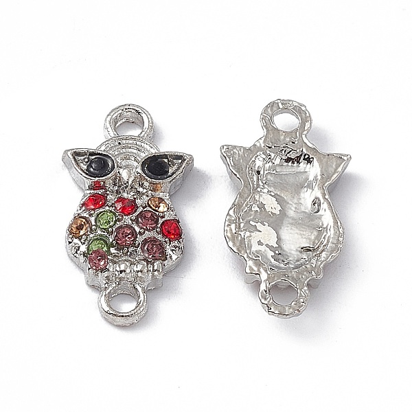 PandaHall Alloy Rhinestones Connector Charms, Owl Links, Mixed Color, Platinum, 18x9.5x2.5mm, Hole: 1.8mm Alloy+Rhinestone Owl Multicolor
PandaHall Alloy Rhinestones Connector Charms, Owl Links, Mixed Color, Platinum, 18x9.5x2.5mm, Hole: 1.8mm Alloy+Rhinestone Owl Multicolor