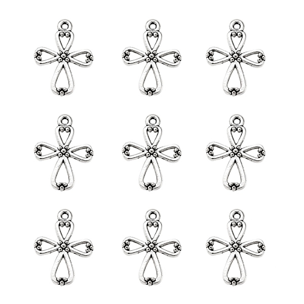 PandaHall Tibetan Style Alloy Pendants, Lead Free and Cadmium Free, Antique Silver, Cross, 22.5x17x2mm, Hole: 2mm Alloy Cross
PandaHall Tibetan Style Alloy Pendants, Lead Free and Cadmium Free, Antique Silver, Cross, 22.5x17x2mm, Hole: 2mm Alloy Cross