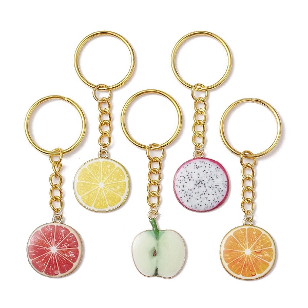 PandaHall Fruit Alloy Enamel Pendants Keychains, with Iron Split Key Rings, Pitaya Slice/Orange Slice/Grapefruit Slice, Mixed Color..., Multicolor
PandaHall Fruit Alloy Enamel Pendants Keychains, with Iron Split Key Rings, Pitaya Slice/Orange Slice/Grapefruit Slice, Mixed Color..., Multicolor