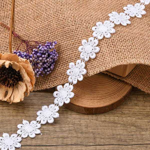 PandaHall Lace Trim Nylon Ribbon for Jewelry Making, White, 7/8 inch(23mm), about 15yards/roll(13.716m/roll) Nylon White
PandaHall Lace Trim Nylon Ribbon for Jewelry Making, White, 7/8 inch(23mm), about 15yards/roll(13.716m/roll) Nylon White