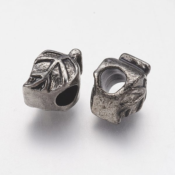 PandaHall Ion Plating(IP) 304 Stainless Steel European Beads, Large Hole Beads, Leaf, Antique Silver, 13x8x9mm, Hole: 4.5mm 304 Stainless...
PandaHall Ion Plating(IP) 304 Stainless Steel European Beads, Large Hole Beads, Leaf, Antique Silver, 13x8x9mm, Hole: 4.5mm 304 Stainless...