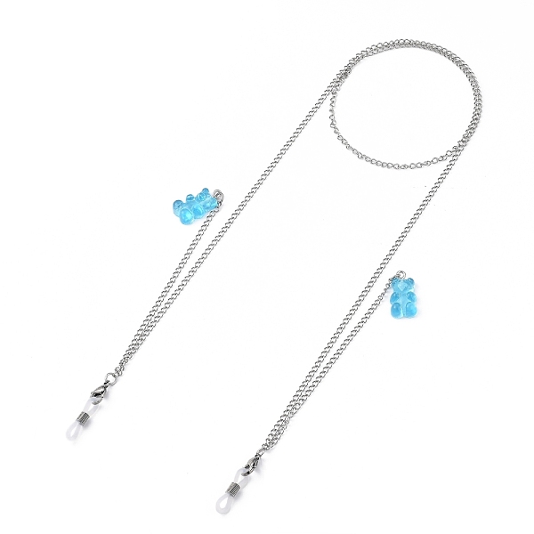 PandaHall 304 Stainless Steel Eyeglasses Chains, Neck Strap for Eyeglasses, with Bear Resin Pendants and Rubber Loop Ends, Stainless Steel...
PandaHall 304 Stainless Steel Eyeglasses Chains, Neck Strap for Eyeglasses, with Bear Resin Pendants and Rubber Loop Ends, Stainless Steel...