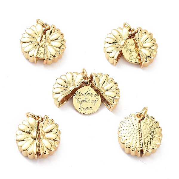 PandaHall Brass Micro Pave Clear Cubic Zirconia Pendants, Long-Lasting Plated, Flower with Word You're a Light of Hope , Real 18K Gold...
PandaHall Brass Micro Pave Clear Cubic Zirconia Pendants, Long-Lasting Plated, Flower with Word You're a Light of Hope , Real 18K Gold...