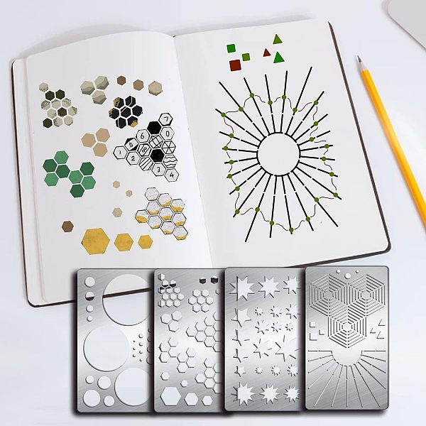 PandaHall Fingerinspire 4Pcs 4 Style Custom 304 Stainless Steel Cutting Dies Stencils, for DIY Scrapbooking/Photo Album, Decorative...
PandaHall Fingerinspire 4Pcs 4 Style Custom 304 Stainless Steel Cutting Dies Stencils, for DIY Scrapbooking/Photo Album, Decorative...