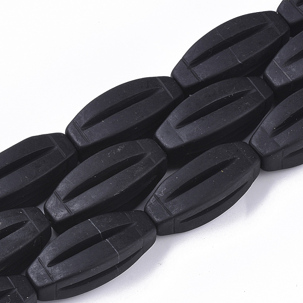 PandaHall Natural Black Stone Beads Strands, Oval, 35~37x14x14mm, Hole: 1mm, about 12pcs/strand, 17.13 inch(43.5 cm) Black Stone Oval
PandaHall Natural Black Stone Beads Strands, Oval, 35~37x14x14mm, Hole: 1mm, about 12pcs/strand, 17.13 inch(43.5 cm) Black Stone Oval