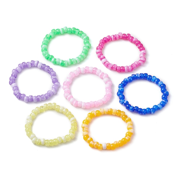 PandaHall 7Pcs 7 Colors Two Tone Rondelle Acrylic Beaded Stretch Bracelets for Women, Mixed Color, Inner Diameter: 2-1/8 inch(5.5cm), Bead..., Multicolor
PandaHall 7Pcs 7 Colors Two Tone Rondelle Acrylic Beaded Stretch Bracelets for Women, Mixed Color, Inner Diameter: 2-1/8 inch(5.5cm), Bead..., Multicolor