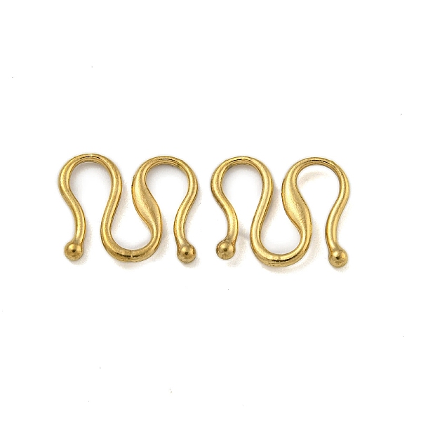 PandaHall Ion Plating(IP) 304 Stainless Steel S-Hook Clasps, Real 18K Gold Plated, 9x12x1.5mm 304 Stainless Steel
PandaHall Ion Plating(IP) 304 Stainless Steel S-Hook Clasps, Real 18K Gold Plated, 9x12x1.5mm 304 Stainless Steel