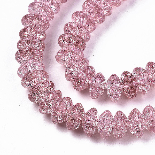 PandaHall Crackle Glass Beads, Dyed & Heated, Rondelle, Pale Violet Red, 8x4mm, Hole: 1mm, about 89~95pcs/strand, 15.16~15.55 inch...
PandaHall Crackle Glass Beads, Dyed & Heated, Rondelle, Pale Violet Red, 8x4mm, Hole: 1mm, about 89~95pcs/strand, 15.16~15.55 inch...