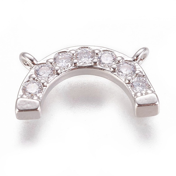 PandaHall Brass Micro Pave Cubic Zirconia Charms, Rainbow, Clear, Platinum, 7x14x2mm, Hole: 1mm Brass+Cubic Zirconia Rainbow Clear
PandaHall Brass Micro Pave Cubic Zirconia Charms, Rainbow, Clear, Platinum, 7x14x2mm, Hole: 1mm Brass+Cubic Zirconia Rainbow Clear