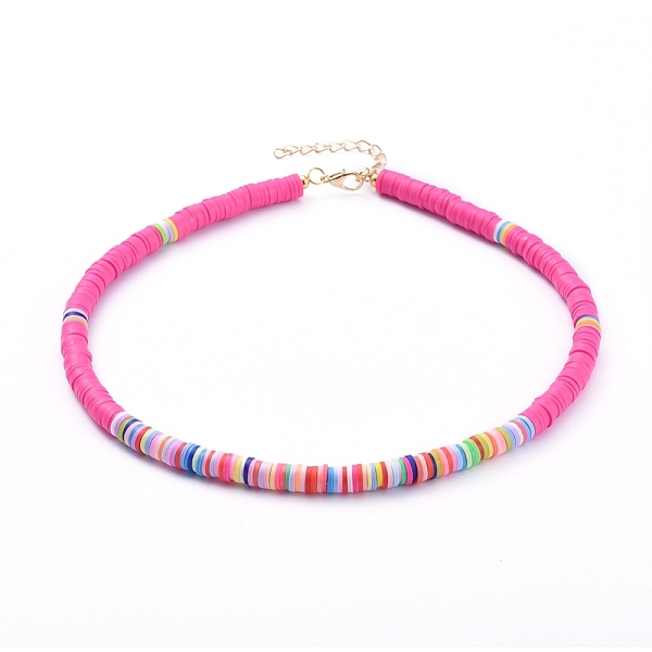 PandaHall Handmade Polymer Clay Heishi Beaded Choker Necklaces, with Alloy Lobster Claw Clasps and Iron Chain Extender, Colorful, 15.5 inch...
PandaHall Handmade Polymer Clay Heishi Beaded Choker Necklaces, with Alloy Lobster Claw Clasps and Iron Chain Extender, Colorful, 15.5 inch...