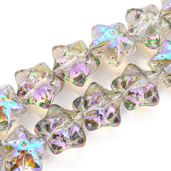 PandaHall Half Rainbow Plated Electroplate Transparent Glass Beads Strands, Starfish, Medium Orchid, 16.5x17.5x11.5mm, Hole: 1.4mm, about...
PandaHall Half Rainbow Plated Electroplate Transparent Glass Beads Strands, Starfish, Medium Orchid, 16.5x17.5x11.5mm, Hole: 1.4mm, about...