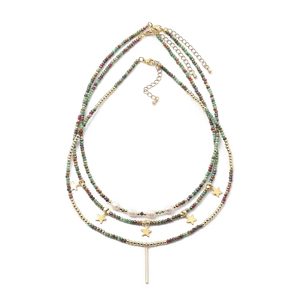 PandaHall Beaded Necklaces & Pendant Necklace Sets, with Brass Beads & Bar Pendants, Natural Pearl Beads, Glass Beads, 304 Stainless Steel...
PandaHall Beaded Necklaces & Pendant Necklace Sets, with Brass Beads & Bar Pendants, Natural Pearl Beads, Glass Beads, 304 Stainless Steel...