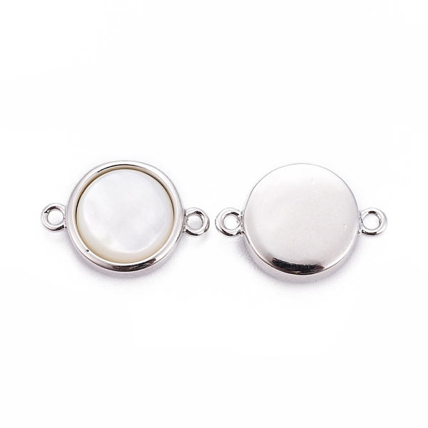 PandaHall Natural White Shell Links connectors, with Brass Findings, Flat Round, Platinum, 17.5x12x5.5mm, Hole: 1.5mm Brass+Shell Flat Round...
PandaHall Natural White Shell Links connectors, with Brass Findings, Flat Round, Platinum, 17.5x12x5.5mm, Hole: 1.5mm Brass+Shell Flat Round...