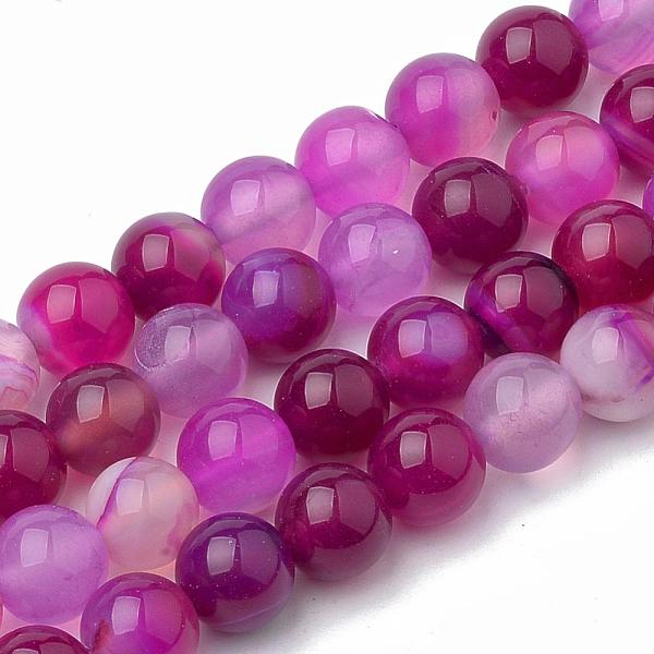 PandaHall Dyed Natural Striped Agate/Banded Agate Round Bead Strands, Medium Violet Red, 4mm, Hole: 1mm, about 95pcs/strand, 15.7 inch...
PandaHall Dyed Natural Striped Agate/Banded Agate Round Bead Strands, Medium Violet Red, 4mm, Hole: 1mm, about 95pcs/strand, 15.7 inch...