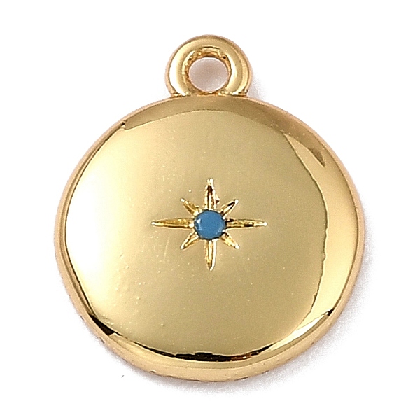 PandaHall Brass Micro Pave Cubic Zirconia Charms, Long-Lasting Plated, Real 18K Gold Plated, Flat Round with Star, Deep Sky Blue, 12x10x2mm...
PandaHall Brass Micro Pave Cubic Zirconia Charms, Long-Lasting Plated, Real 18K Gold Plated, Flat Round with Star, Deep Sky Blue, 12x10x2mm...
