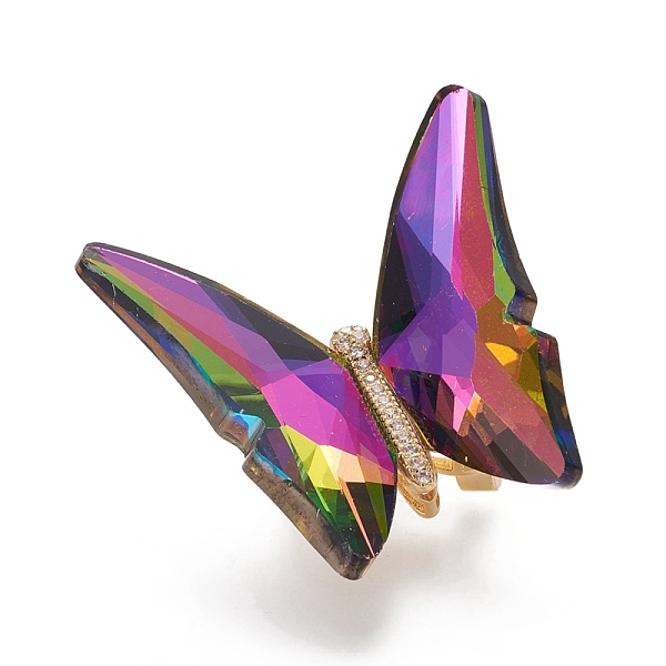 PandaHall Brass Micro Pave Clear Cubic Zirconia Brooches, with Faceted Glass and Cardboard Boxes, Back Plated, Butterfly, Golden, Colorful...
PandaHall Brass Micro Pave Clear Cubic Zirconia Brooches, with Faceted Glass and Cardboard Boxes, Back Plated, Butterfly, Golden, Colorful...