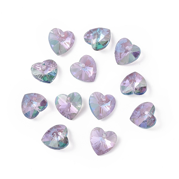 PandaHall Transparent Faceted Glass Charms, Heart, Old Rose, 14x14x7.5mm, Hole: 1.6mm Glass Heart
PandaHall Transparent Faceted Glass Charms, Heart, Old Rose, 14x14x7.5mm, Hole: 1.6mm Glass Heart
