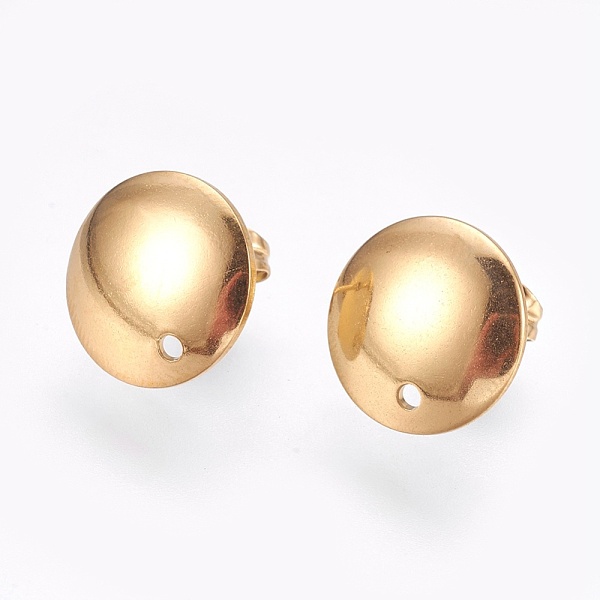 PandaHall Ion Plating(IP) 304 Stainless Steel Stud Earring Findings, Flat Round, Golden, 12mm, 13x2mm, pin: 0.8mm 304 Stainless Steel Flat...
PandaHall Ion Plating(IP) 304 Stainless Steel Stud Earring Findings, Flat Round, Golden, 12mm, 13x2mm, pin: 0.8mm 304 Stainless Steel Flat...