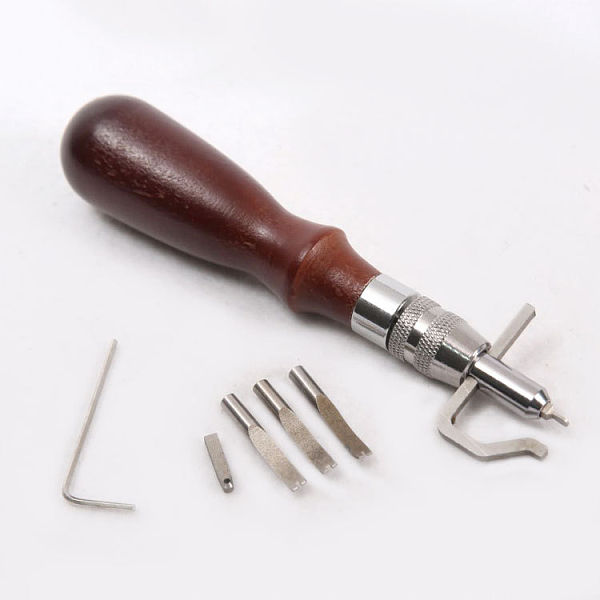 PandaHall Adjustable Leather Stitching Groover, Sew Crease Leather Carving Cutting Edging Tools, with Wood Handle, Platinum & Stainless...
PandaHall Adjustable Leather Stitching Groover, Sew Crease Leather Carving Cutting Edging Tools, with Wood Handle, Platinum & Stainless...