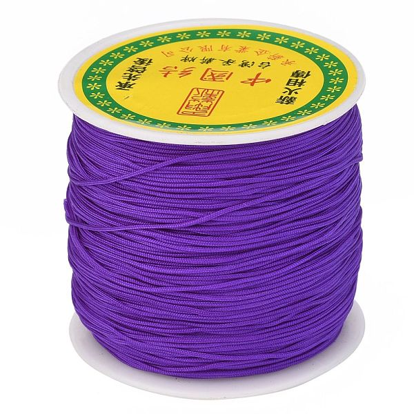 PandaHall Braided Nylon Thread, Chinese Knotting Cord Beading Cord for Beading Jewelry Making, Dark Violet, 0.8mm, about 100yards/roll Nylon..., Purple
PandaHall Braided Nylon Thread, Chinese Knotting Cord Beading Cord for Beading Jewelry Making, Dark Violet, 0.8mm, about 100yards/roll Nylon..., Purple