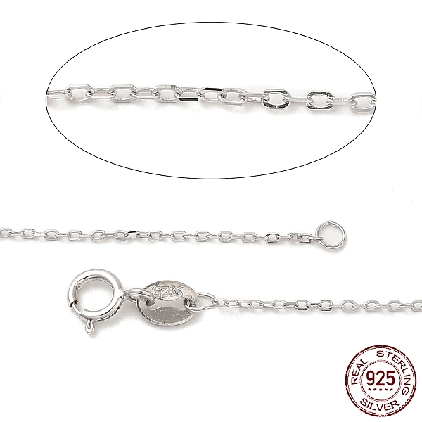 PandaHall Trendy Unisex Rhodium Plated 925 Sterling Silver Cable Chains Necklaces, with Spring Ring Clasps, Thin Chain, Platinum, 16 inch...
PandaHall Trendy Unisex Rhodium Plated 925 Sterling Silver Cable Chains Necklaces, with Spring Ring Clasps, Thin Chain, Platinum, 16 inch...
