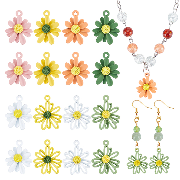 PandaHall CHGCRAFT 32pcs 2 Style Spray Painted Alloy Pendants, Cadmium Free & Lead Free, Flower/Daisy, Mixed Color..., Multicolor
PandaHall CHGCRAFT 32pcs 2 Style Spray Painted Alloy Pendants, Cadmium Free & Lead Free, Flower/Daisy, Mixed Color..., Multicolor