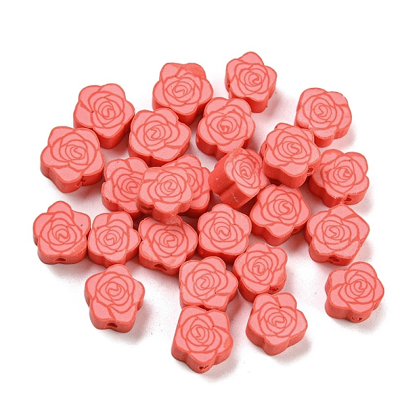 PandaHall Handmade Polymer Clay Beads, Rose, Salmon, 9.5x9.5x4.5mm, Hole: 1.6mm Polymer Clay Flower Red
PandaHall Handmade Polymer Clay Beads, Rose, Salmon, 9.5x9.5x4.5mm, Hole: 1.6mm Polymer Clay Flower Red