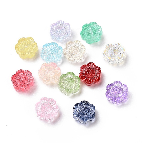 PandaHall Transparent Spray Painted Glass Beads, Lotus, Mixed Color, 13x14x6mm, Hole: 1.2mm Glass Flower Multicolor
PandaHall Transparent Spray Painted Glass Beads, Lotus, Mixed Color, 13x14x6mm, Hole: 1.2mm Glass Flower Multicolor
