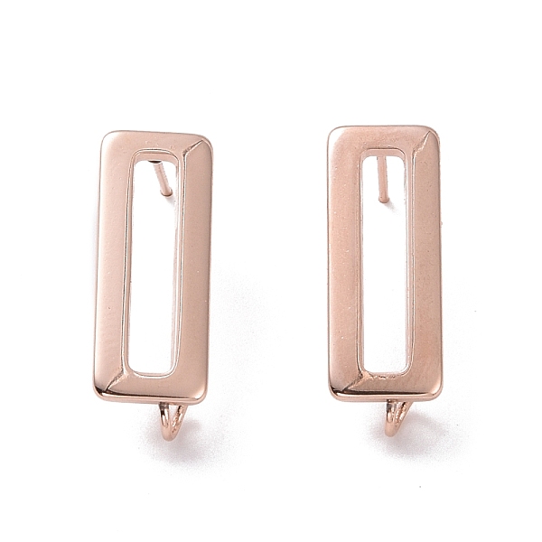 PandaHall 201 Stainless Steel Stud Earring Findings, with Vertical Loop and 316 Stainless Steel Pin, Rectangle, Real Rose Gold Plated...
PandaHall 201 Stainless Steel Stud Earring Findings, with Vertical Loop and 316 Stainless Steel Pin, Rectangle, Real Rose Gold Plated...