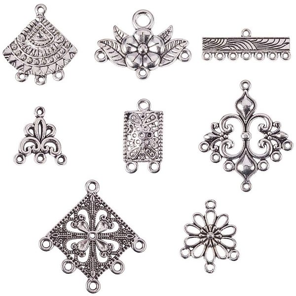PandaHall Tibetan Style Chandelier Component Links, Mixed Shapes, Antique Silver, 8.2x8.2x2.7cm Alloy Mixed Shapes
PandaHall Tibetan Style Chandelier Component Links, Mixed Shapes, Antique Silver, 8.2x8.2x2.7cm Alloy Mixed Shapes
