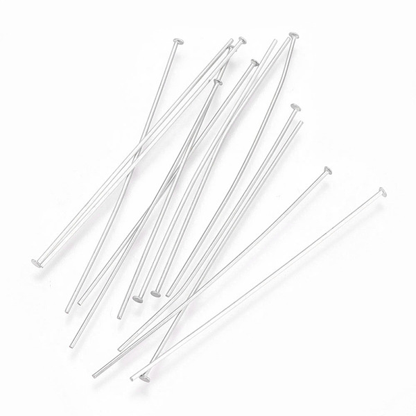 PandaHall 304 Stainless Steel Flat Head Pins, Stainless Steel Color, 50x0.7mm, 21 Gauge, Head: 1.5mm, 500pcs/bag 304 Stainless Steel
PandaHall 304 Stainless Steel Flat Head Pins, Stainless Steel Color, 50x0.7mm, 21 Gauge, Head: 1.5mm, 500pcs/bag 304 Stainless Steel