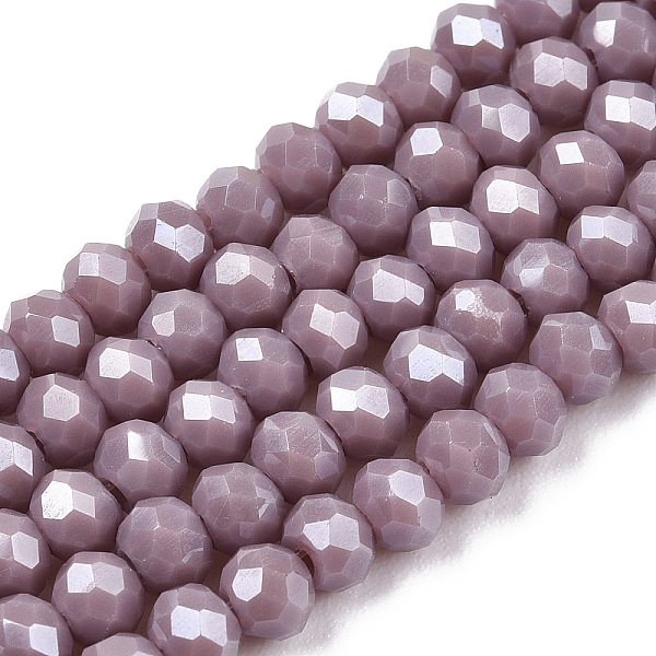 PandaHall Electroplate Glass Beads Strands, Pearl Luster Plated, Faceted, Rondelle, Rosy Brown, 3x2mm, Hole: 0.8mm, about 145~150pcs/strand...
PandaHall Electroplate Glass Beads Strands, Pearl Luster Plated, Faceted, Rondelle, Rosy Brown, 3x2mm, Hole: 0.8mm, about 145~150pcs/strand...