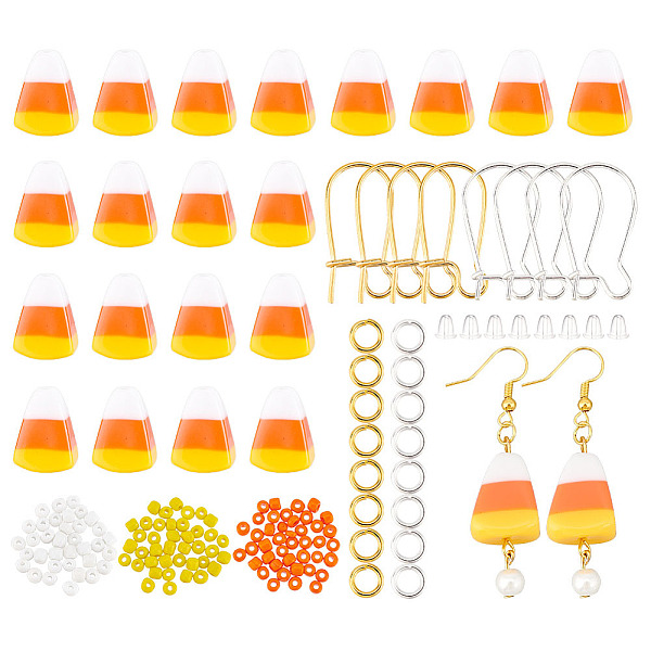 PandaHall ARRICRAFT DIY Halloween Hoop Earring Making Kit, Including Brass Hoop Earring Findings, Glass Seed & Resin Candy Beads, Mixed..., Multicolor
PandaHall ARRICRAFT DIY Halloween Hoop Earring Making Kit, Including Brass Hoop Earring Findings, Glass Seed & Resin Candy Beads, Mixed..., Multicolor