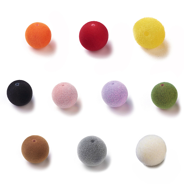 PandaHall Flocky Acrylic Beads, Half Drilled, Round, Mixed Color, 8mm, Hole: 1.4mm Acrylic Round Multicolor
PandaHall Flocky Acrylic Beads, Half Drilled, Round, Mixed Color, 8mm, Hole: 1.4mm Acrylic Round Multicolor