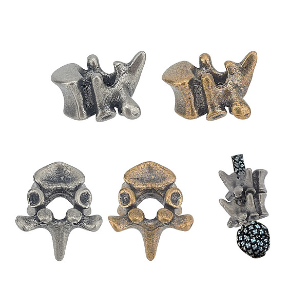 PandaHall 4 Pcs Vertebrae Shaped Paracord Beads, Antique Golden and Antique Silver Spine Charms Metal Spacer Beads EDC Pendant Bronze...
PandaHall 4 Pcs Vertebrae Shaped Paracord Beads, Antique Golden and Antique Silver Spine Charms Metal Spacer Beads EDC Pendant Bronze...