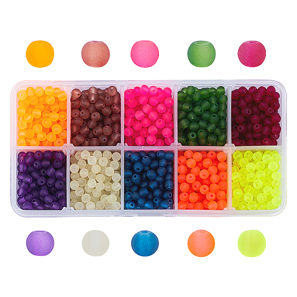 PandaHall 2000pcs 4mm Frosted Glass Beads for Jewelry Making, 10 Color Candy Color Frosted Beads Bulk for Necklace Bracelets Earring Making..., Multicolor
PandaHall 2000pcs 4mm Frosted Glass Beads for Jewelry Making, 10 Color Candy Color Frosted Beads Bulk for Necklace Bracelets Earring Making..., Multicolor