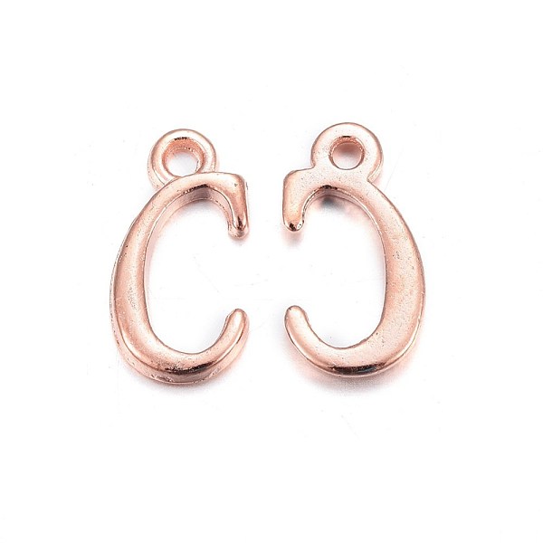 PandaHall Rose Gold Plated Alloy Letter Pendants, Rack Plating, Cadmium Free & Lead Free, Letter.C, 15x8x2mm, Hole: 1.5mm Alloy Letter
PandaHall Rose Gold Plated Alloy Letter Pendants, Rack Plating, Cadmium Free & Lead Free, Letter.C, 15x8x2mm, Hole: 1.5mm Alloy Letter