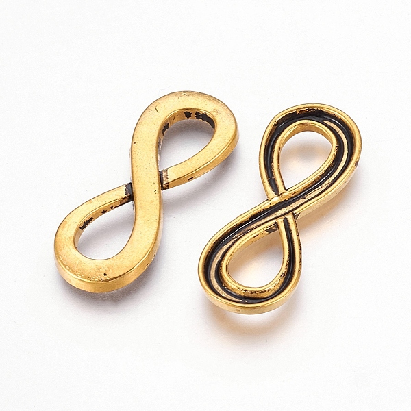 PandaHall Tibetan Style Alloy Infinity Links connectors for Bracelet Design, Cadmium Free & Nickel Free & Lead Free, Antique Golden...
PandaHall Tibetan Style Alloy Infinity Links connectors for Bracelet Design, Cadmium Free & Nickel Free & Lead Free, Antique Golden...
