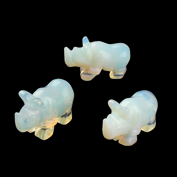 PandaHall Opalite Carved Rhinoceros Figurines, Reiki Stones Statues for Energy Balancing Meditation Therapy, 52~58x21.5~24x35~37mm Opalite...
PandaHall Opalite Carved Rhinoceros Figurines, Reiki Stones Statues for Energy Balancing Meditation Therapy, 52~58x21.5~24x35~37mm Opalite...