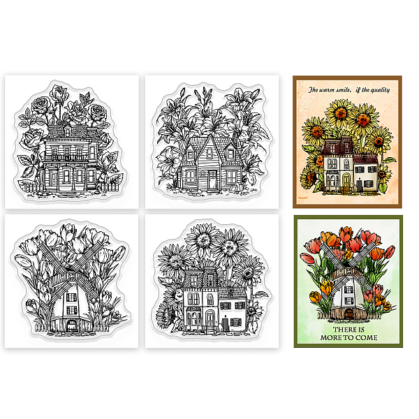 PandaHall 4Pcs 4 Styles PVC Stamp, for DIY Scrapbooking, House, 55x55mm, 1pc/style Plastic House
PandaHall 4Pcs 4 Styles PVC Stamp, for DIY Scrapbooking, House, 55x55mm, 1pc/style Plastic House