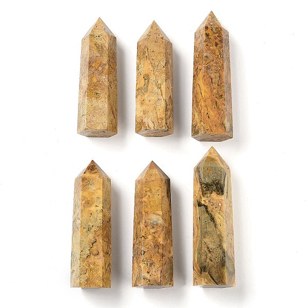 PandaHall Tower Natural Crazy Agate Healing Stone Wands, Energy Balancing Meditation Therapy Decors, Hexagon Prism, 23~27x17~24x37~89mm...
PandaHall Tower Natural Crazy Agate Healing Stone Wands, Energy Balancing Meditation Therapy Decors, Hexagon Prism, 23~27x17~24x37~89mm...
