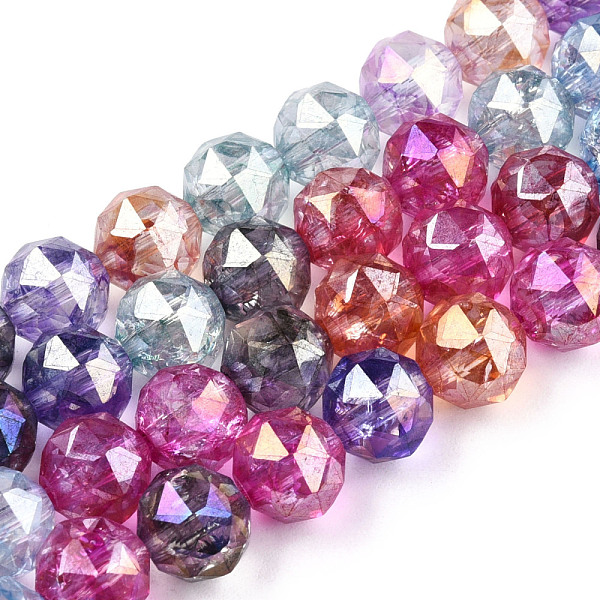 PandaHall Transparent Electroplate Glass Beads Strands, AB Color Plated, Faceted, Round, Colorful, 8x7.5mm, Hole: 1.8mm, about 50pcs/strand...
PandaHall Transparent Electroplate Glass Beads Strands, AB Color Plated, Faceted, Round, Colorful, 8x7.5mm, Hole: 1.8mm, about 50pcs/strand...