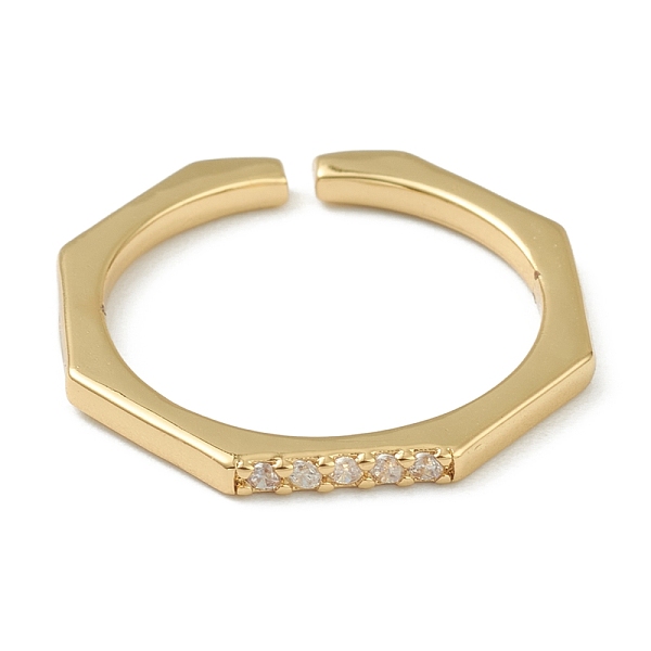 PandaHall Brass Micro Pave Clear Cubic Zirconia Cuff Rings, Open Rings, Octagon, Golden, US Size 6(16.5mm) Brass+Cubic Zirconia Clear
PandaHall Brass Micro Pave Clear Cubic Zirconia Cuff Rings, Open Rings, Octagon, Golden, US Size 6(16.5mm) Brass+Cubic Zirconia Clear