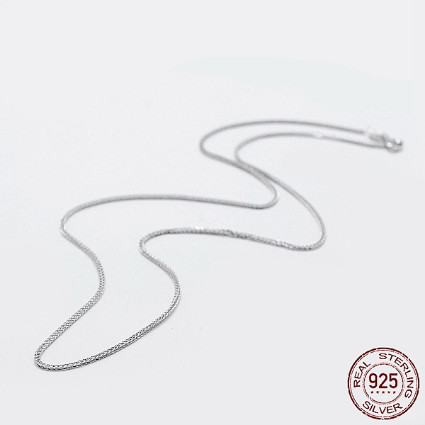 PandaHall Rhodium Plated 925 Sterling Silver Chain Necklaces, with Spring Ring Clasps, with 925 Stamp, Platinum, 21.65x0.01 inch(55x0.03cm)...
PandaHall Rhodium Plated 925 Sterling Silver Chain Necklaces, with Spring Ring Clasps, with 925 Stamp, Platinum, 21.65x0.01 inch(55x0.03cm)...