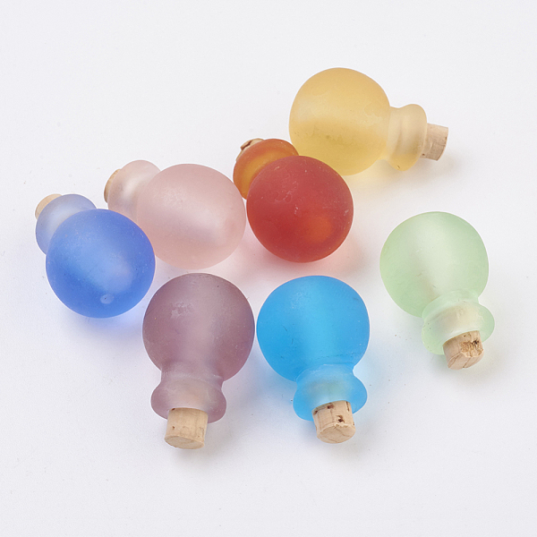 PandaHall Handmade Lampwork Perfume Bottle Pendants, Essential Oil Bottle, Frosted, Mixed Color, 24~25.5mm, Hole: 5~5.5mm, Bottle Capacity..., Multicolor
PandaHall Handmade Lampwork Perfume Bottle Pendants, Essential Oil Bottle, Frosted, Mixed Color, 24~25.5mm, Hole: 5~5.5mm, Bottle Capacity..., Multicolor